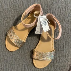 NWT blush glitter Old Navy sandal